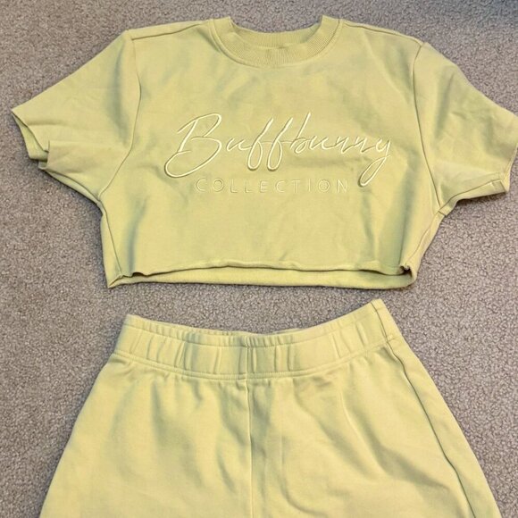 Buffbunny Collection Lounge Set – Cropped Tee + Shorts (Size S, Yellow) - Picture 2 of 6